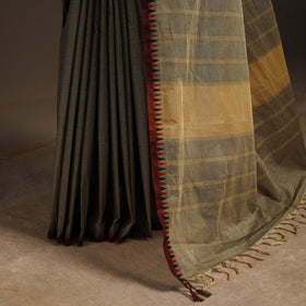 Brown - kandangi chettinad cotton saree with border 96