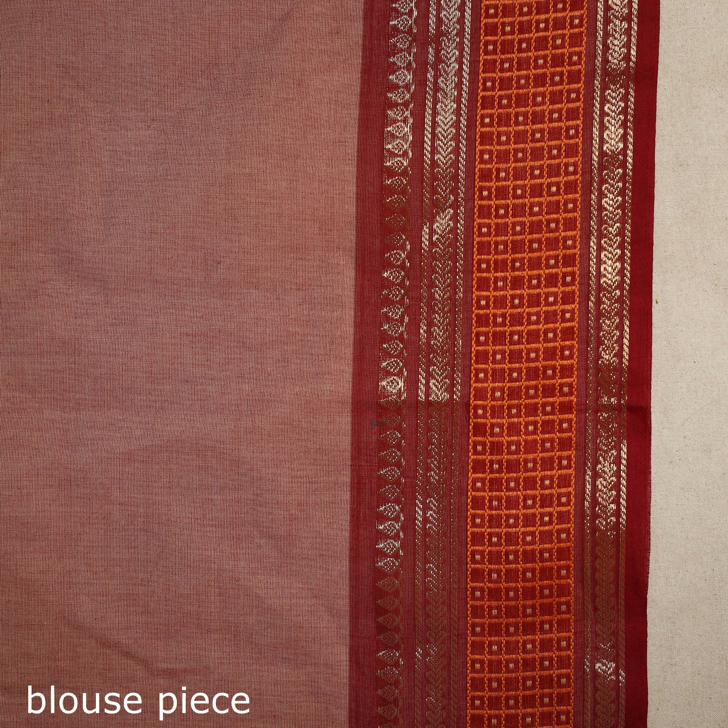 Brown - kandangi thread buti chettinad cotton saree