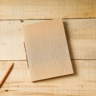     Kantha Stitch Fabric Cover Handmade Paper Notebook (7 x 5 in)   