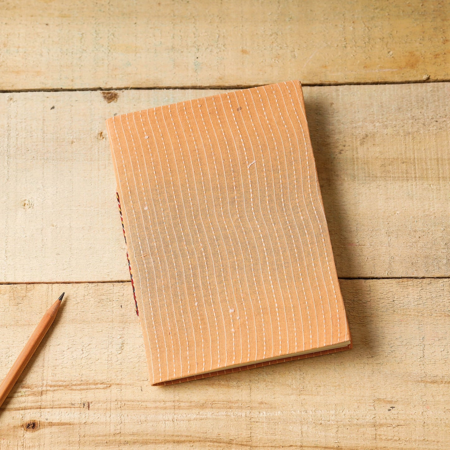 Buy    Kantha Stitch Fabric Cover Handmade Paper Notebook (7 x 5 in)   Online at iTokri.com