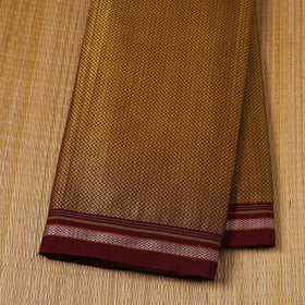 Buy Brown Karnataka Weave Cotton Khun Fabric
