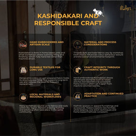 Brown - kashidakari hand embroidery pure tussar silk saree