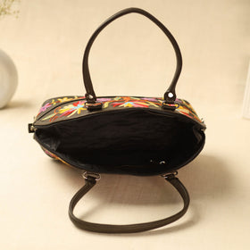  Brown Kashmiri Crewel Hand Embroidery Handbag