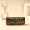  Brown Kashmiri Crewel Hand Embroidery Velvet Clutch