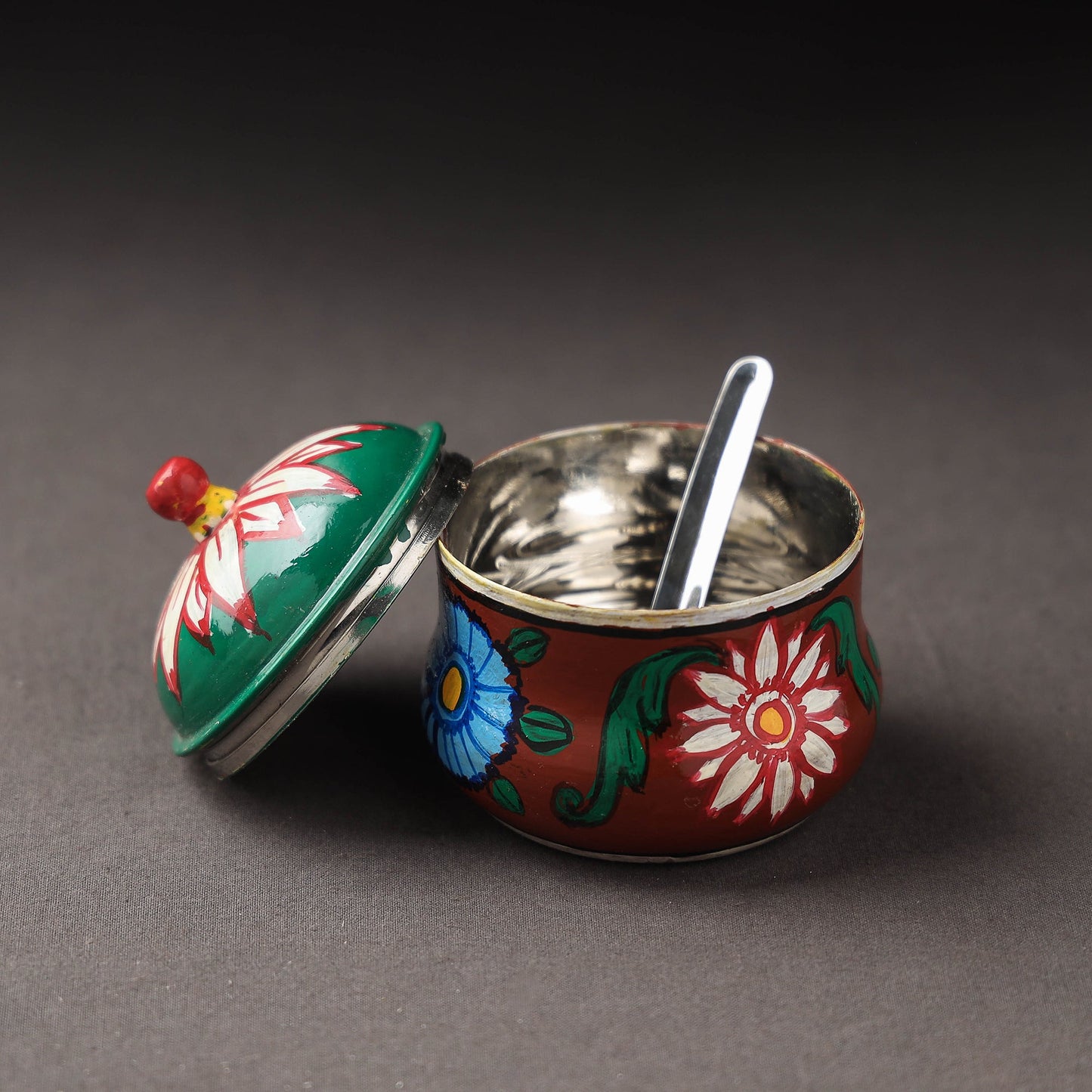  Kavad Handpainted Stainless Steel Ghee Pot 