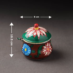  Kavad Handpainted Stainless Steel Ghee Pot 