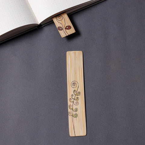 Buy Kerala Mural Handpainted Bamboo Bookmark Online l iTokri.com