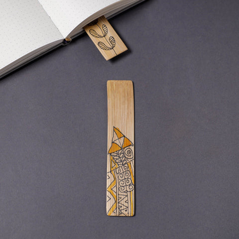 Buy Kerala Handpainted Bamboo Bookmark 