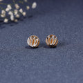  Kerala Mural Handpainted Bamboo Stud Earrings 