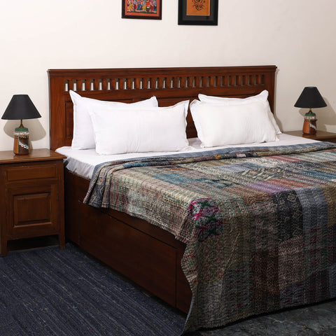 Khambadiya tagai patchwork quilt / gudri / blanket (109 x