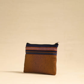  Brown Khun Fabric Quilted Cotton Utility Pouch