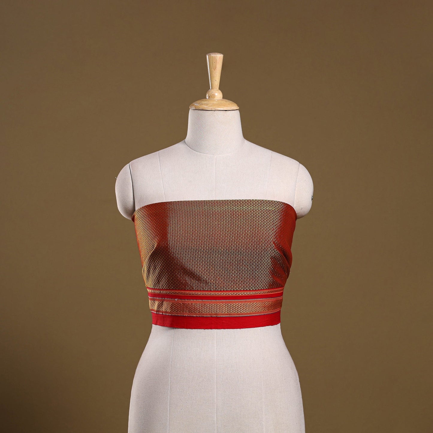 Khun weave cotton blouse piece 14 - handcrafted