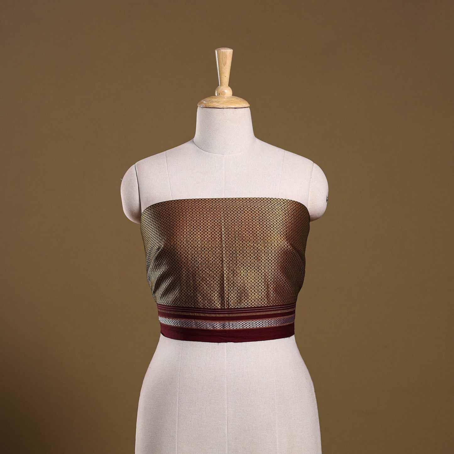 Khun weave cotton blouse piece 16 - handcrafted