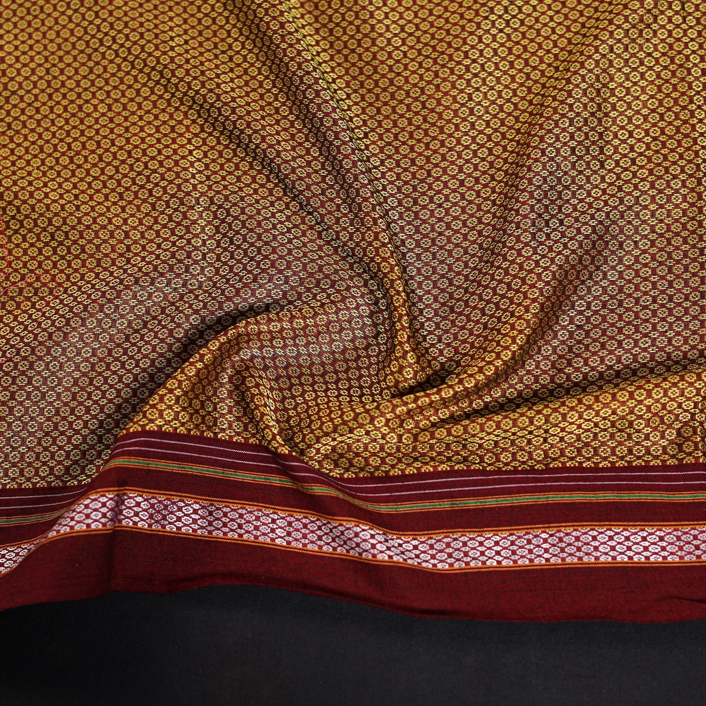 Khun weave cotton blouse piece 16 - handcrafted