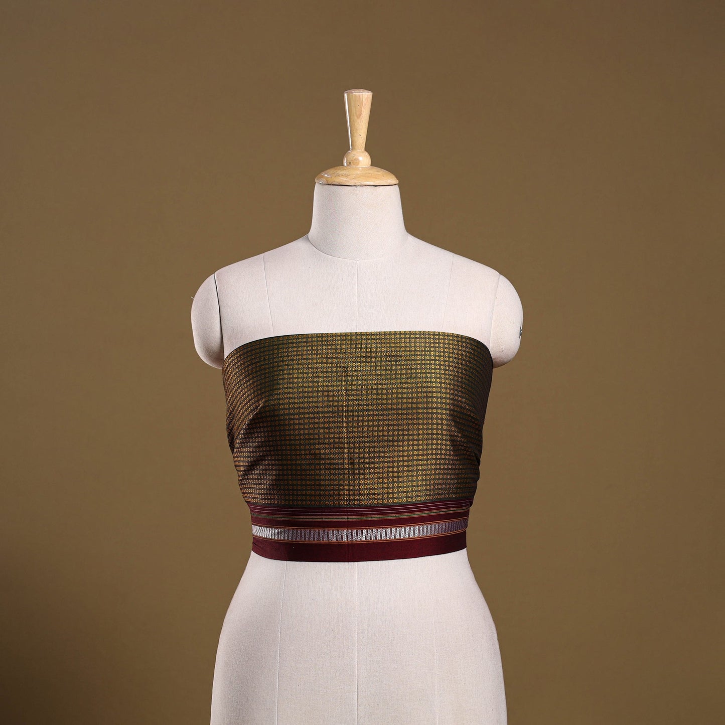 Khun weave cotton blouse piece 17 - handcrafted