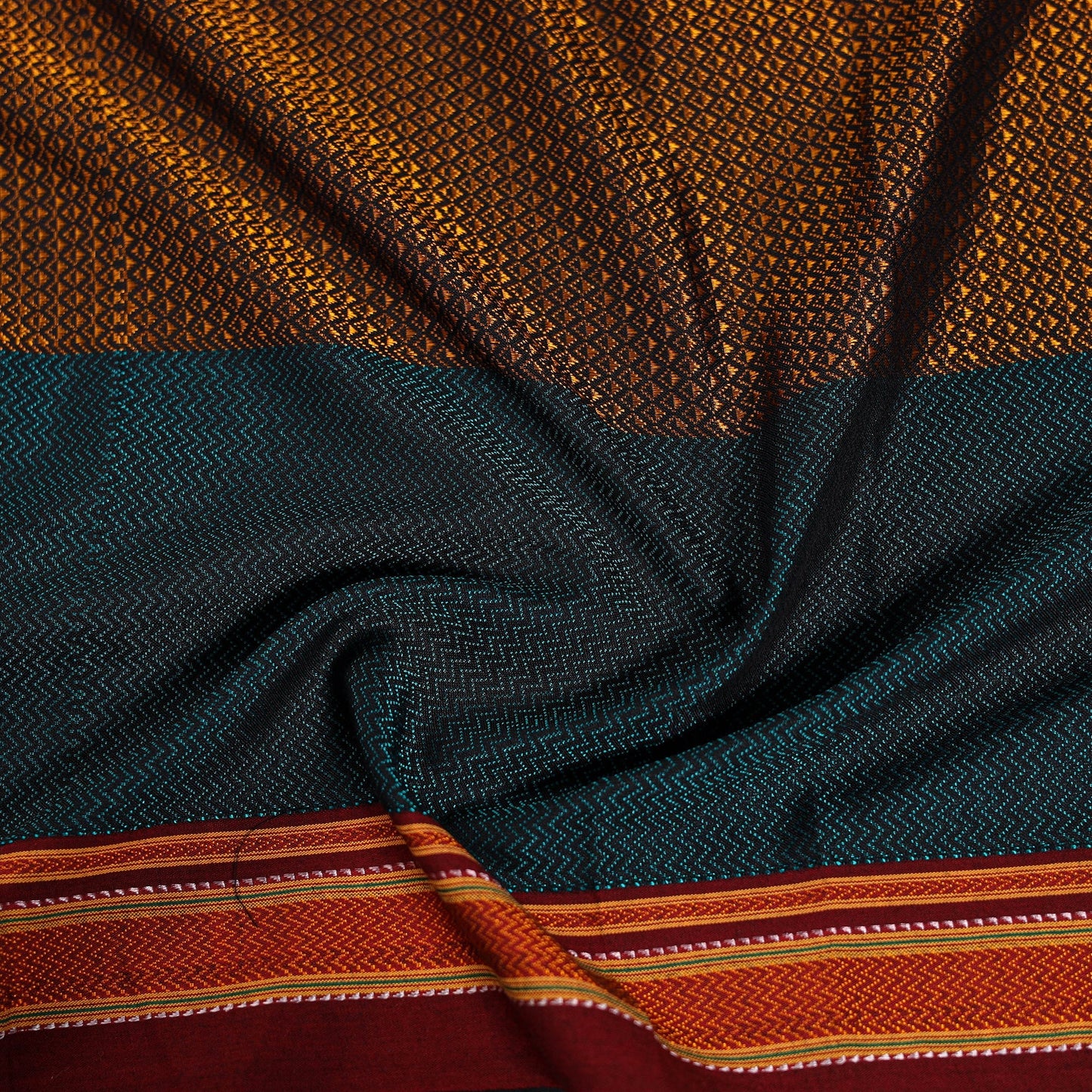 Khun weave cotton blouse piece 33 - handcrafted