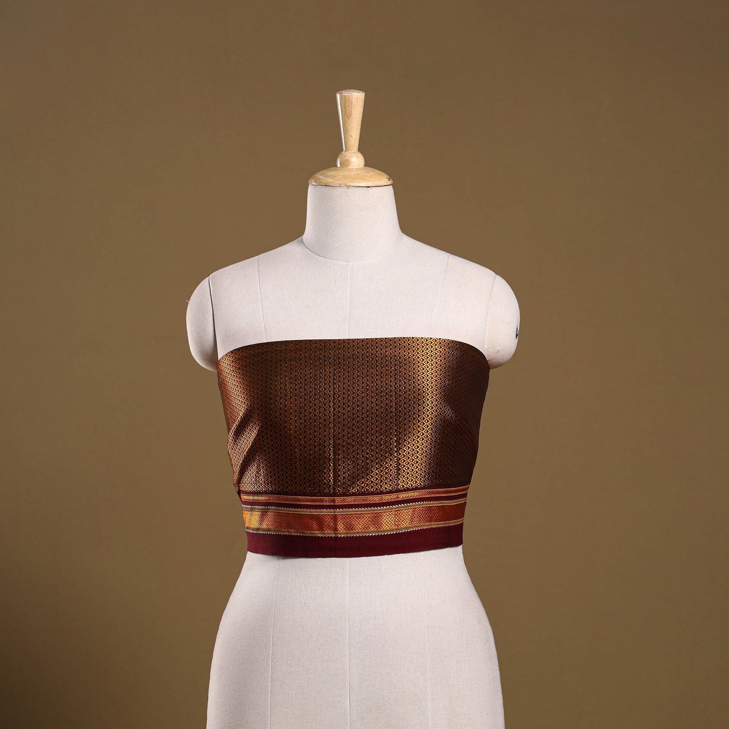 Khun weave cotton blouse piece 33 - handcrafted