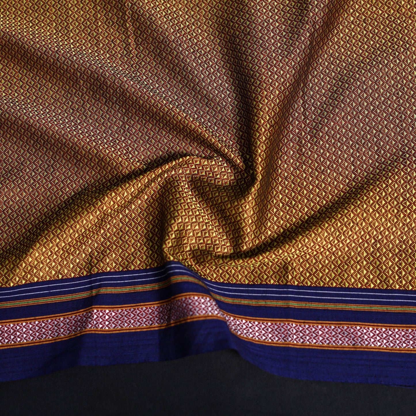 Khun weave cotton blouse piece 62 - handcrafted