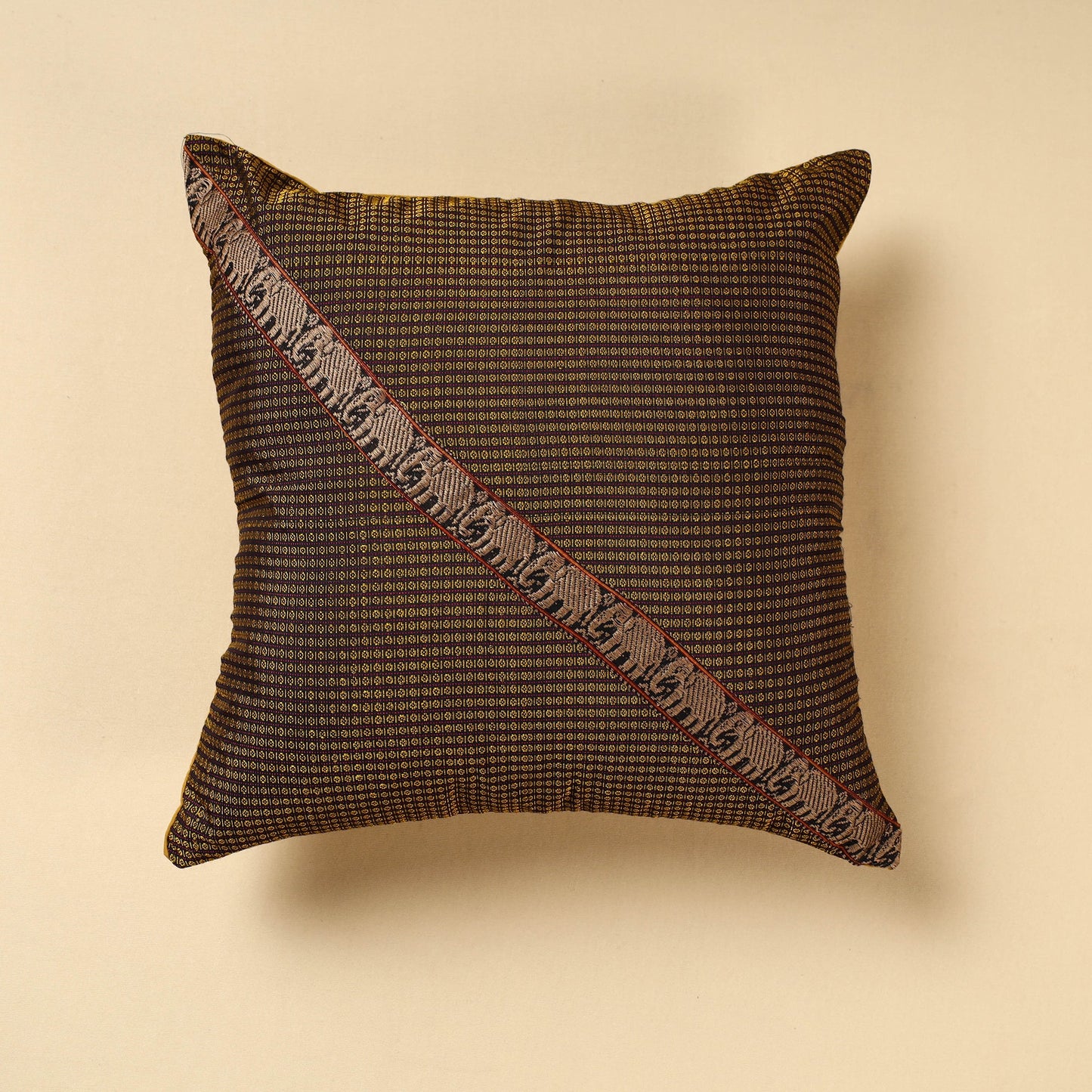  Khun Weave Cotton Cushion Cover (16 x 16 in) 