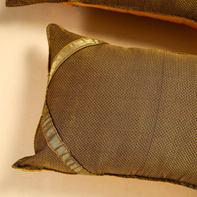 Brown - Khun Weave Cotton Pillow Covers (Set of 2)