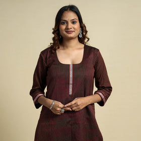 Buy Khun Weave Cotton Straight Kurta Online at iTokri.com