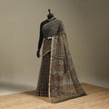 Brown - kota doria cotton bagru saree 26 - handcrafted