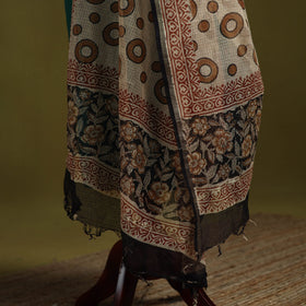 Brown - kota doria cotton hand bagru dupatta 12