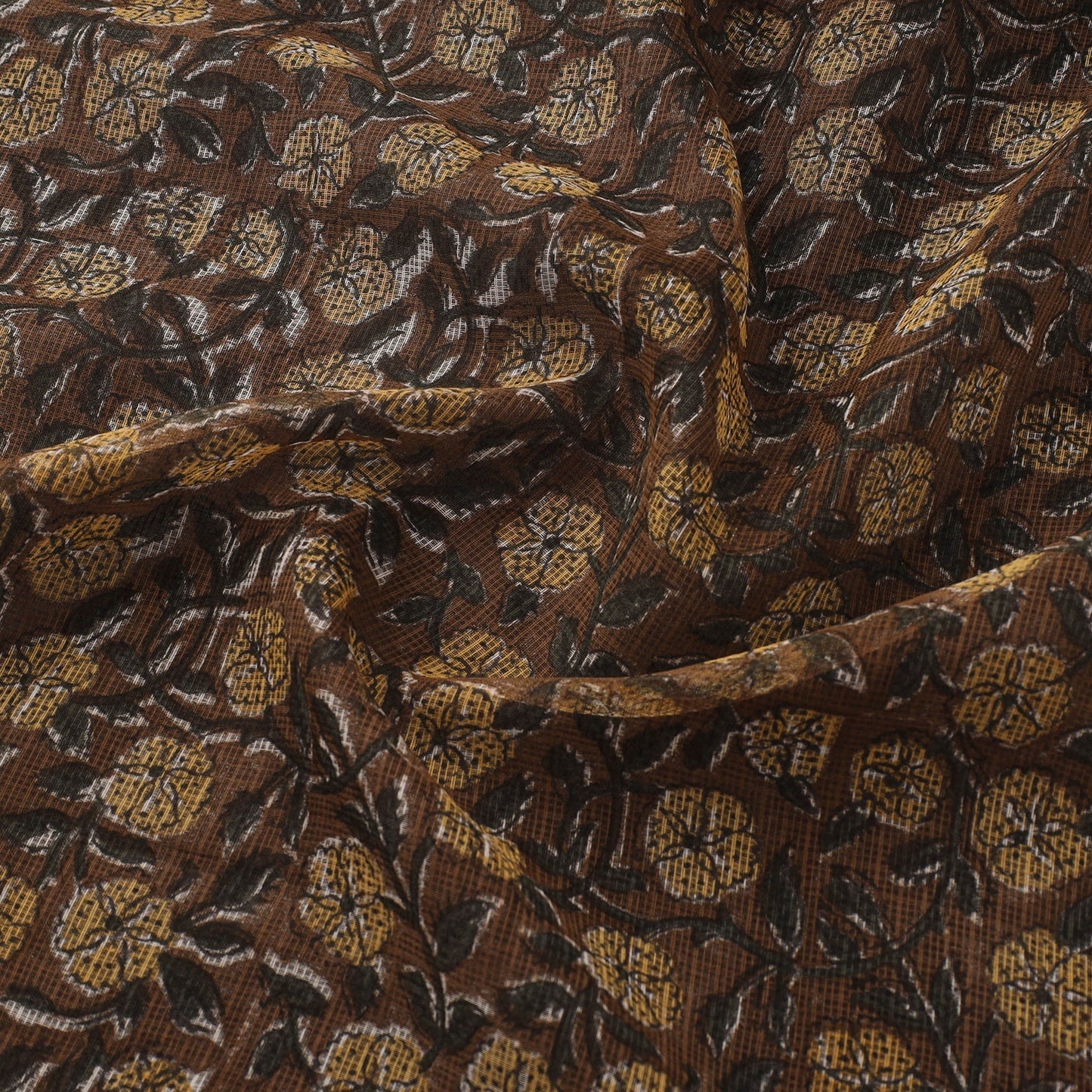 Kota doria cotton hand sanganeri fabric 09 - handcrafted