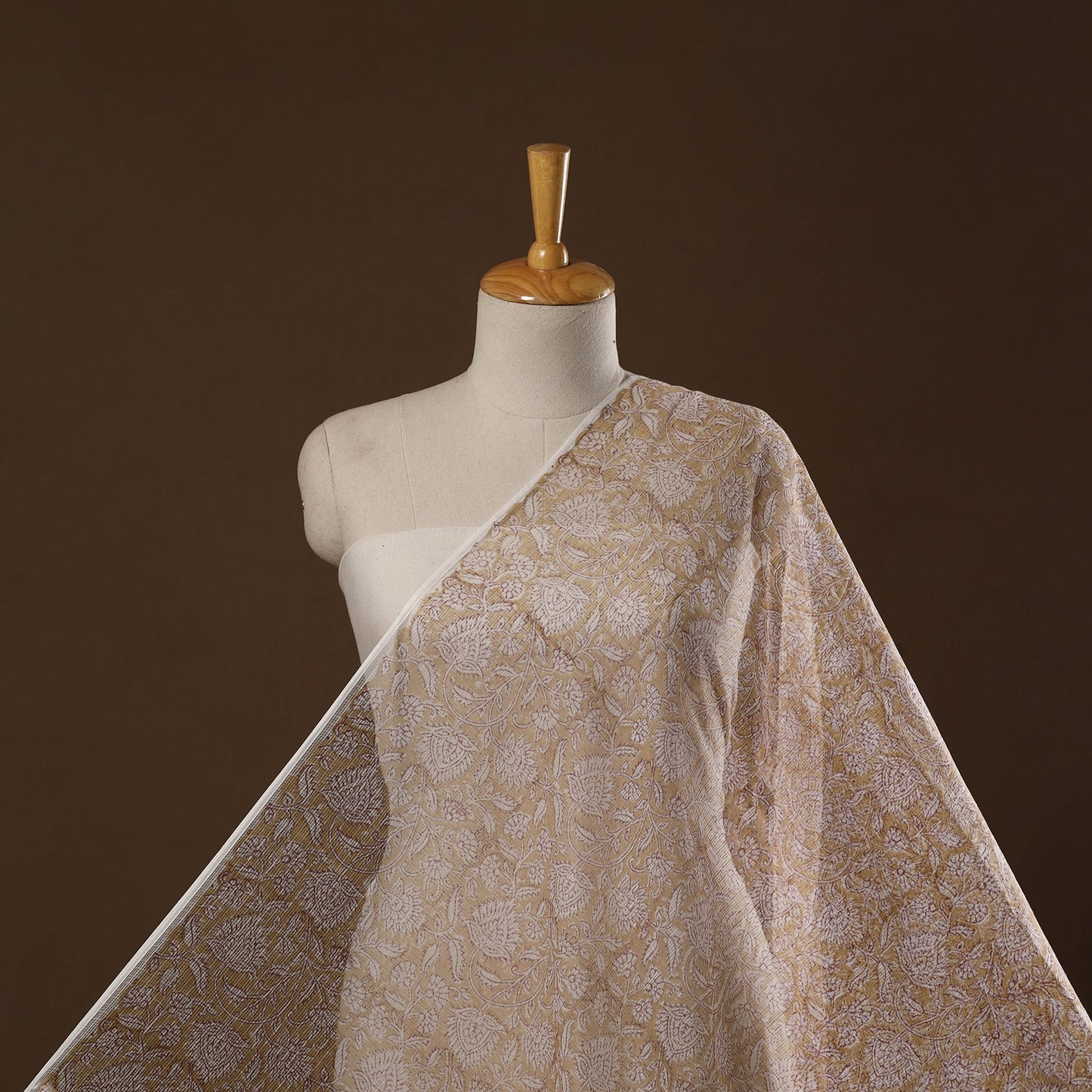 Kota doria cotton hand sanganeri fabric 12 - handcrafted