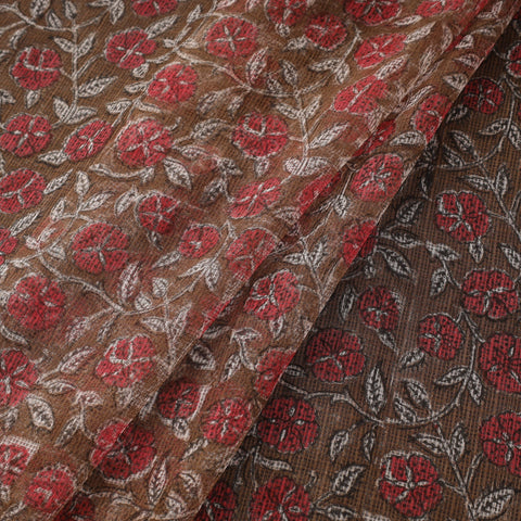 Kota doria cotton hand sanganeri fabric 01 - handcrafted