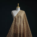 Brown - Kota Doria Cotton Tie-Dye Bandhani Fabric 25