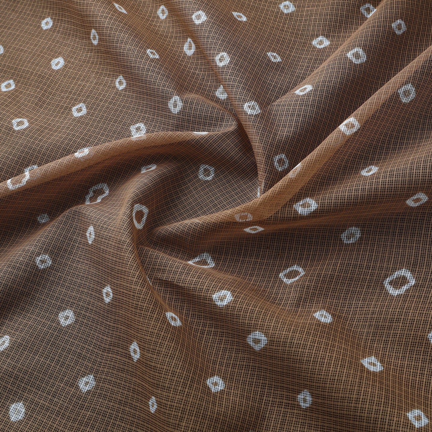 Kota doria cotton tie-dye bandhani fabric 25 - handcrafted