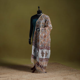 Kota doria silk cotton sanganeri floral dupatta 55