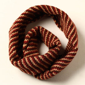  Brown Kumaun Hand Knitted Woolen Neck Warmer