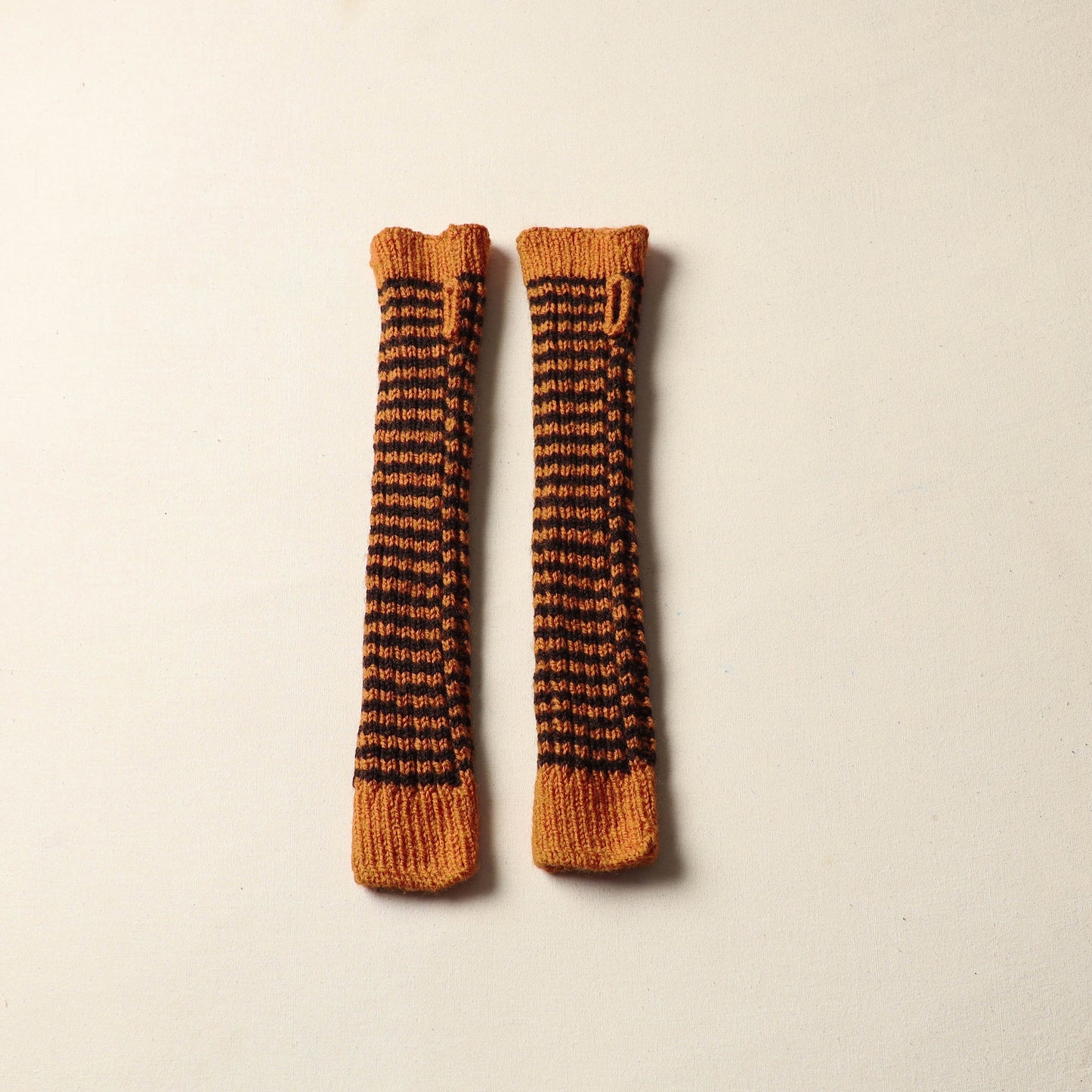  Brown Kumaun Hand Knitted Woolen Hand Warmer