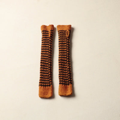  Brown Kumaun Hand Knitted Woolen Hand Warmer