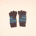Brown Kumaun Hand Knitted Woollen Hand Gloves (Adult)