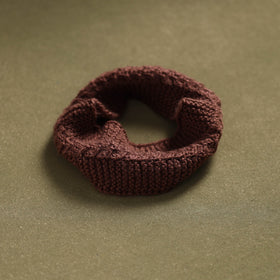 Brown - kumaun hand knitted woollen warm headband 12