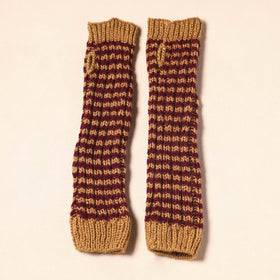 Brown Kumaun Hand Knitted Woollen Hand Warmer