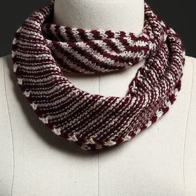  Brown Kumaun Hand Knitted Woolen Neck Warmer