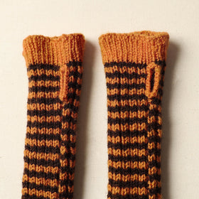  Brown Kumaun Hand Knitted Woolen Hand Warmer