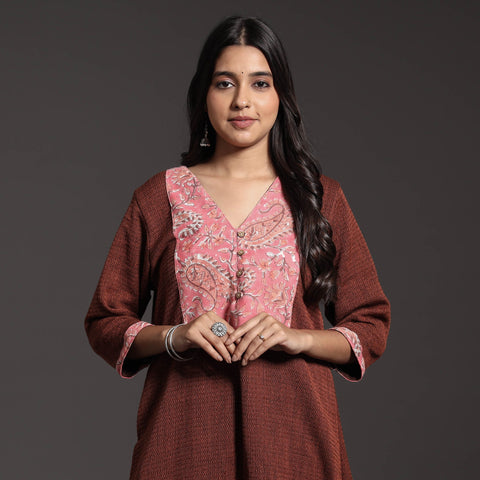 sanganeri woolen kurta