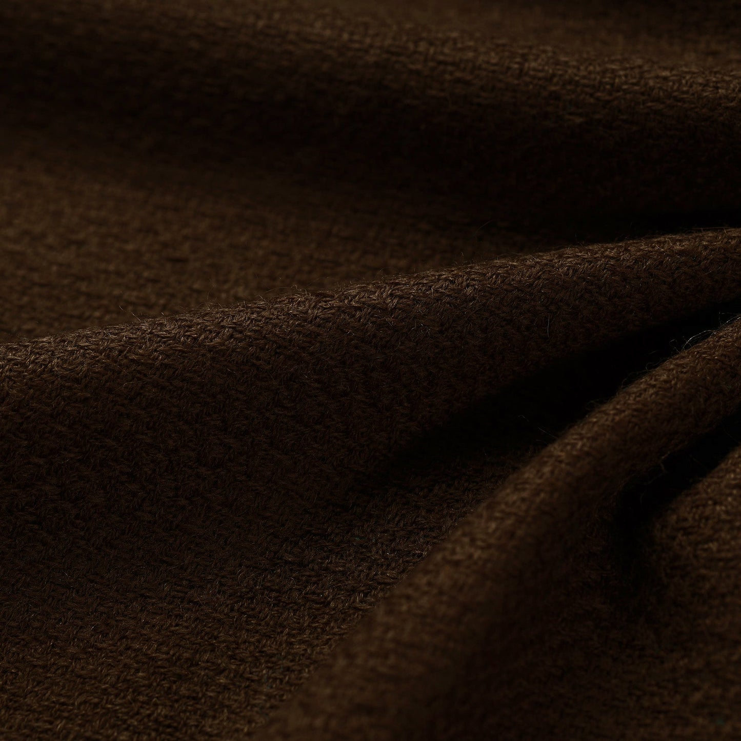 Brown - kumaun handwoven merino woollen fabric 02
