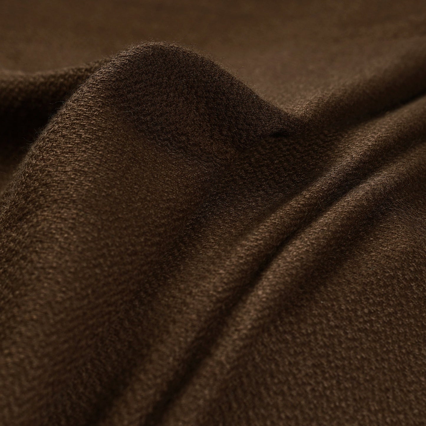 Brown - kumaun handwoven merino woollen fabric 02