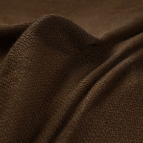 Brown - kumaun handwoven merino woollen fabric 02