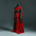 Kutch bandhani tie-dye cotton saree with blouse piece 12