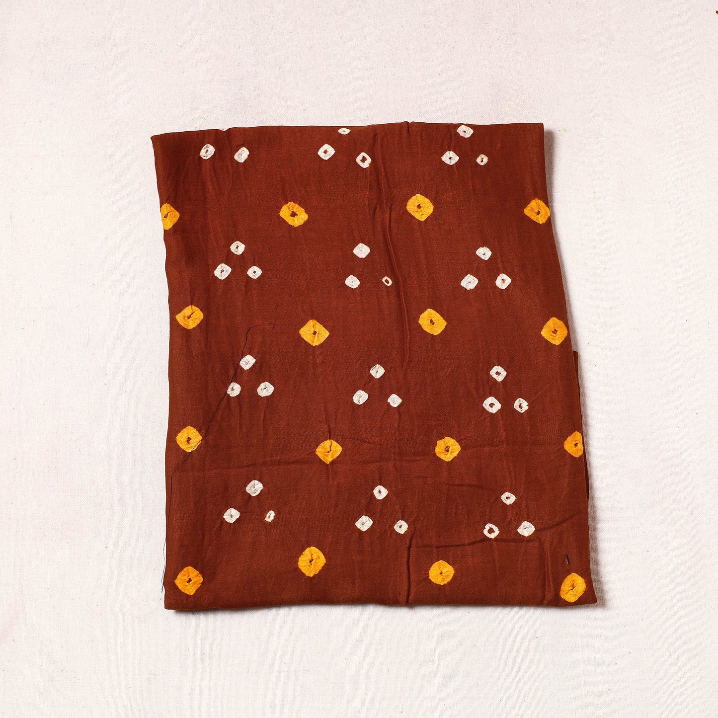  Kutch Bandhani Tie-Dye Satin Cotton Precut Fabric 