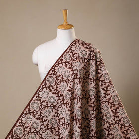 Brown - kutch batik cotton fabric 02 - handcrafted