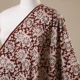 Brown - kutch batik cotton fabric 02 - handcrafted