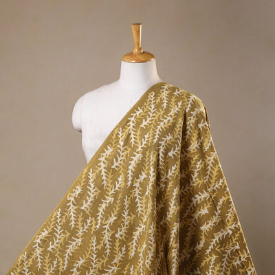 Brown - kutch batik cotton fabric 03 - handcrafted